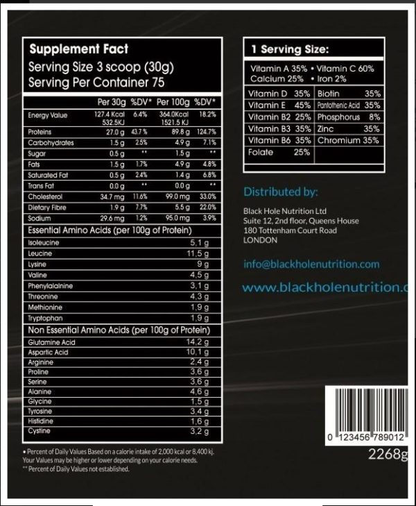 BLACK HOLE 100% WHEY PROTEIN