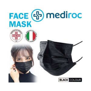 Mascherina mediroc nera 20 covid